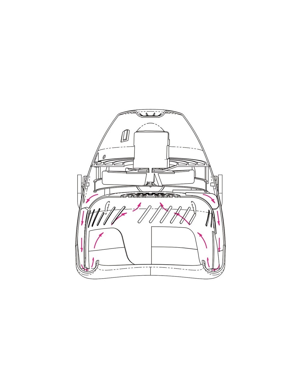 Secador Casco Iónico Con Pie - AGV Starship