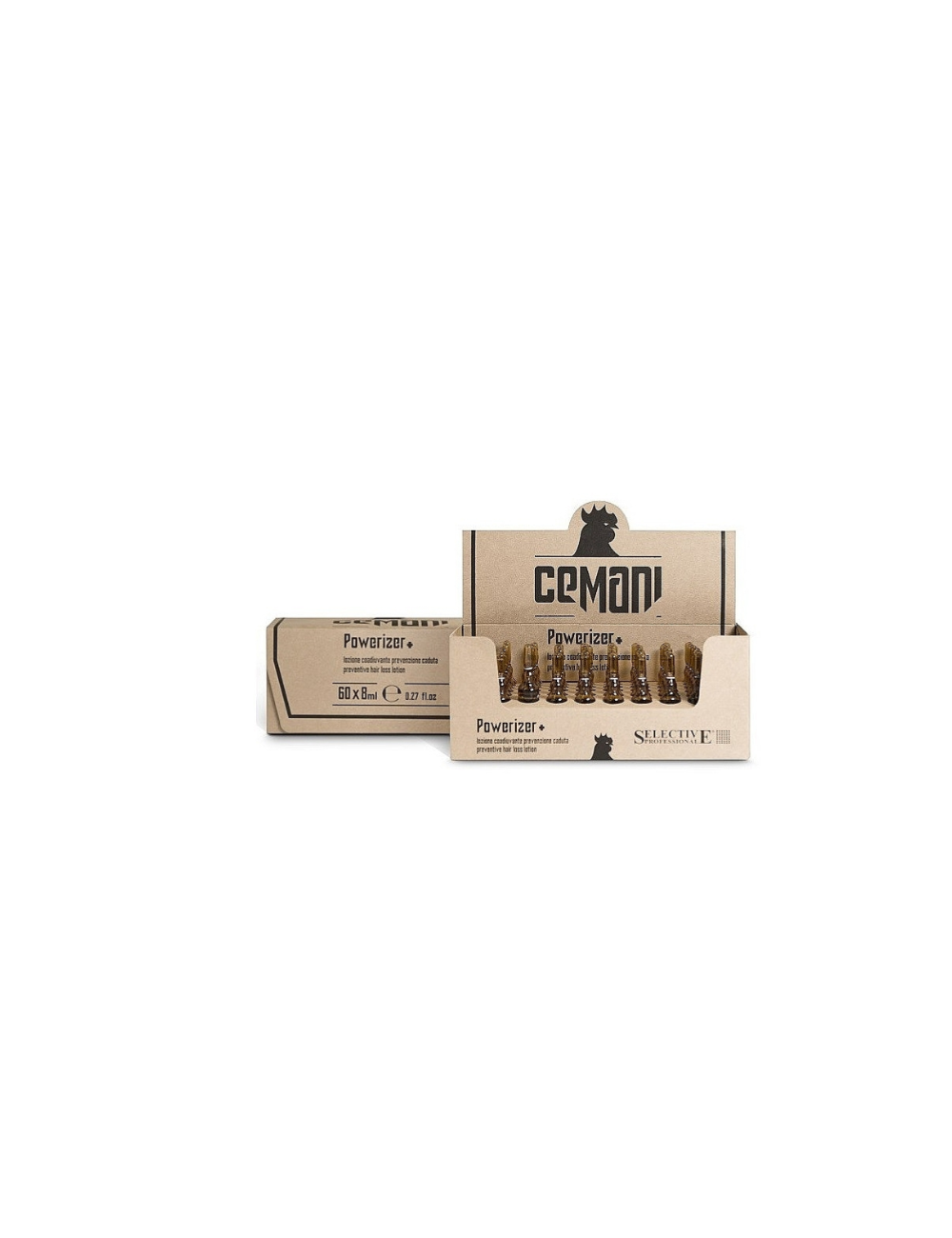 Loción Anti-caída 60x8 ml ampollas Cemani Powerizer - Selective