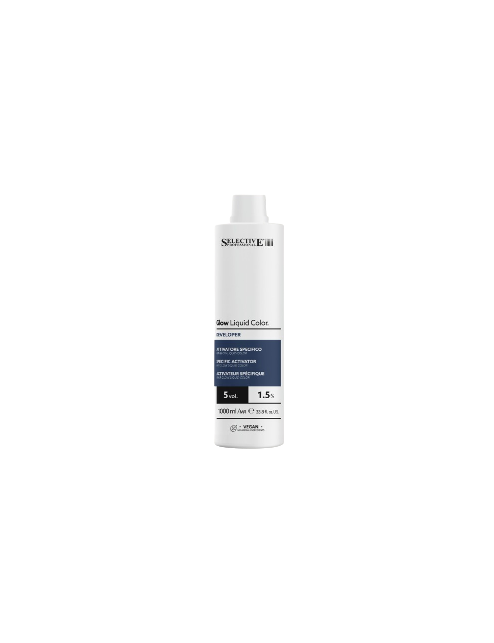 Glow Liquid Color Developer Revelador 5 Vol 1000 ml - Selective