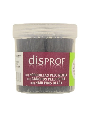 Horquilla Tarrina Invisible Negra - Disprof