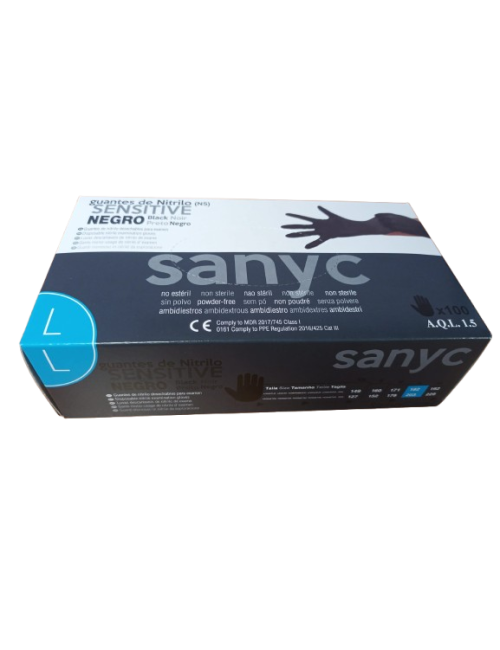 Guantes nitrilo sensitive talla L