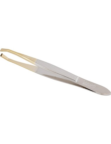 Pinza Depilar Punta Oro